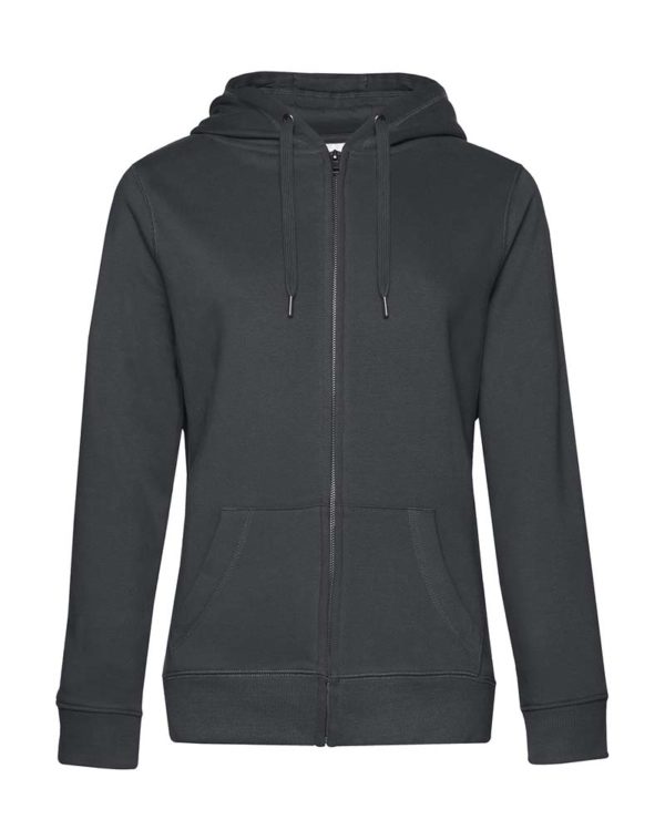 QUEEN Zipped Hooded Women Kleur Asphalt