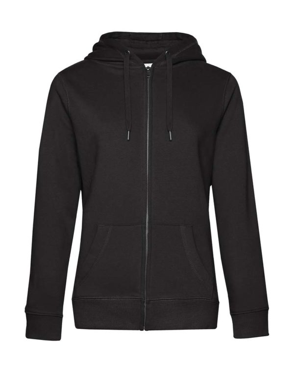 QUEEN Zipped Hooded Women Kleur Black Pure