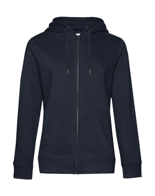 QUEEN Zipped Hooded Women Kleur Navy Blue