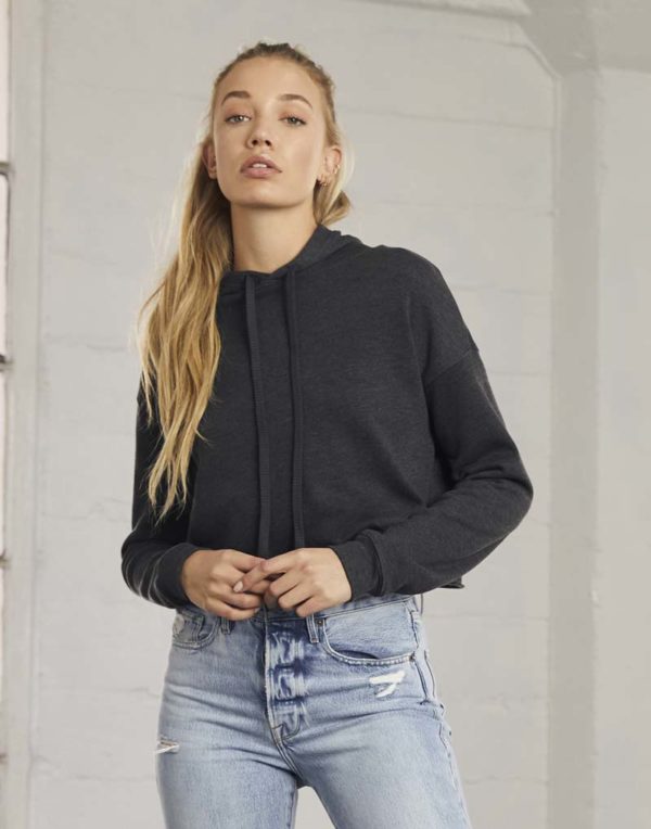 202.06 Womens Cropped Fleece Hoodie 2