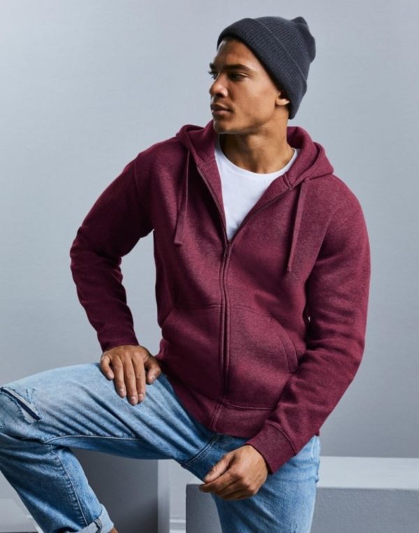 231.00 Mens Authentic Melange Zipped Hood Sweat