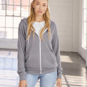 Unisex Poly-Cotton Full Zip Hoodie,merk Bella+Canvas