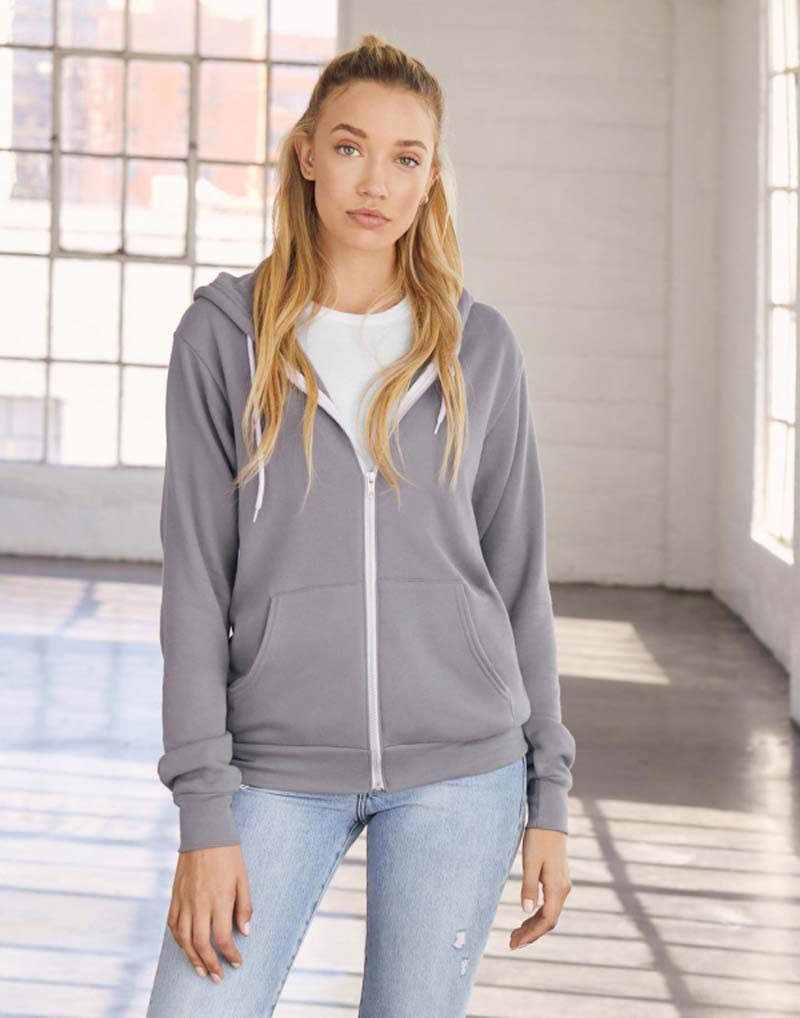 293.06 Unisex PolyCotton Full Zip Hoodie