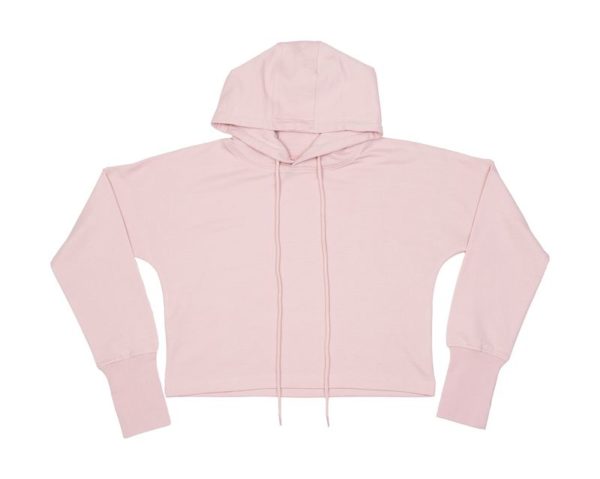 Cropped Hoodie Kleur Soft Pink