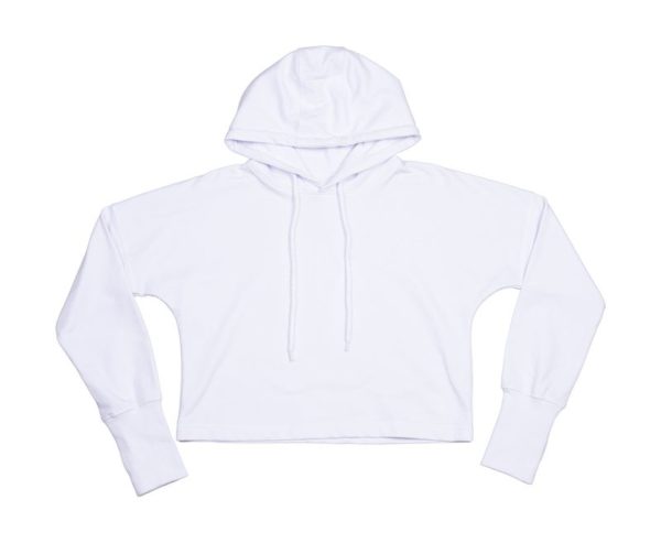 Cropped Hoodie Kleur White