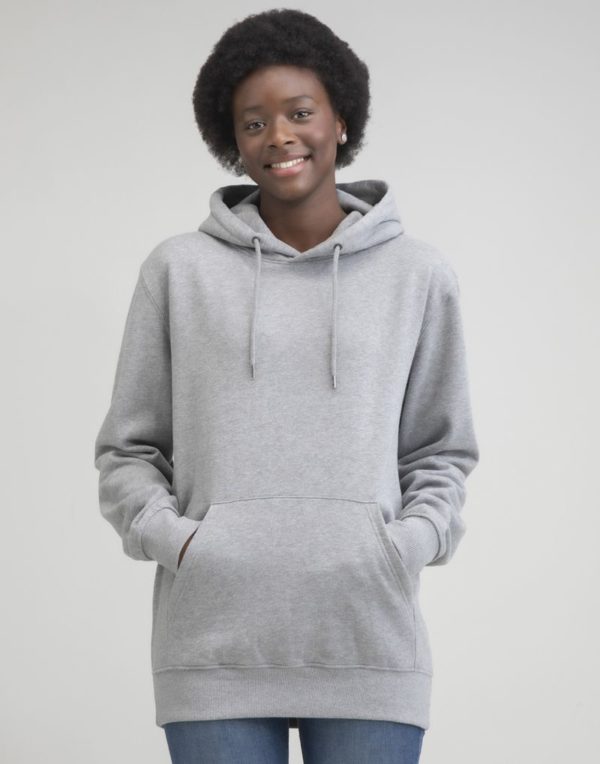 Essential Hoodie Kleur Heather Grey Melange