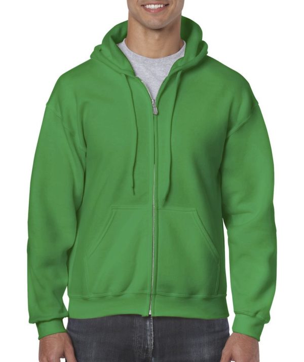 Heavy Blend Adult Full Zip Hooded Sweat Kleur Irish Green