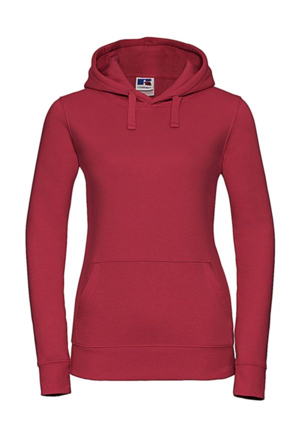 Ladies Authentic Hooded Sweat Kleur Classic Red