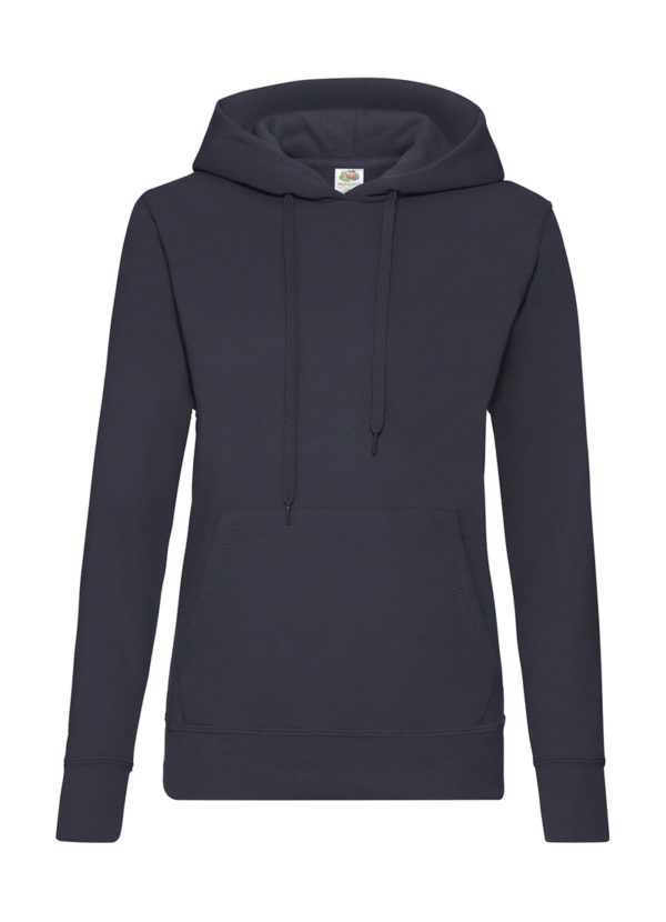 Ladies Classic Hooded Sweat Kleur Deep Navy