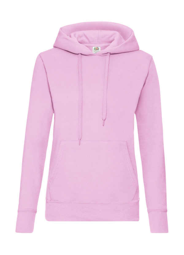 Ladies Classic Hooded Sweat Kleur Light Pink