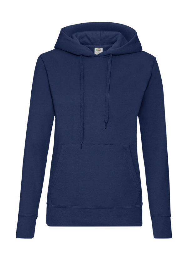 Ladies Classic Hooded Sweat Kleur Navy