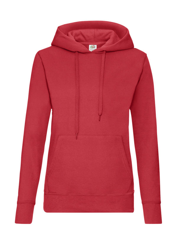 Ladies Classic Hooded Sweat Kleur Red