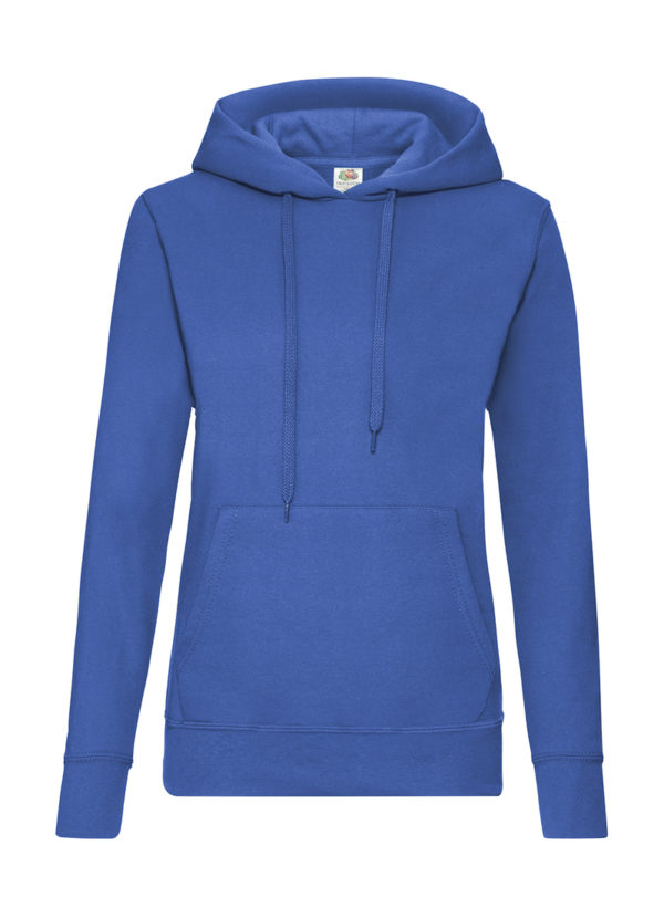 Ladies Classic Hooded Sweat Kleur Royal