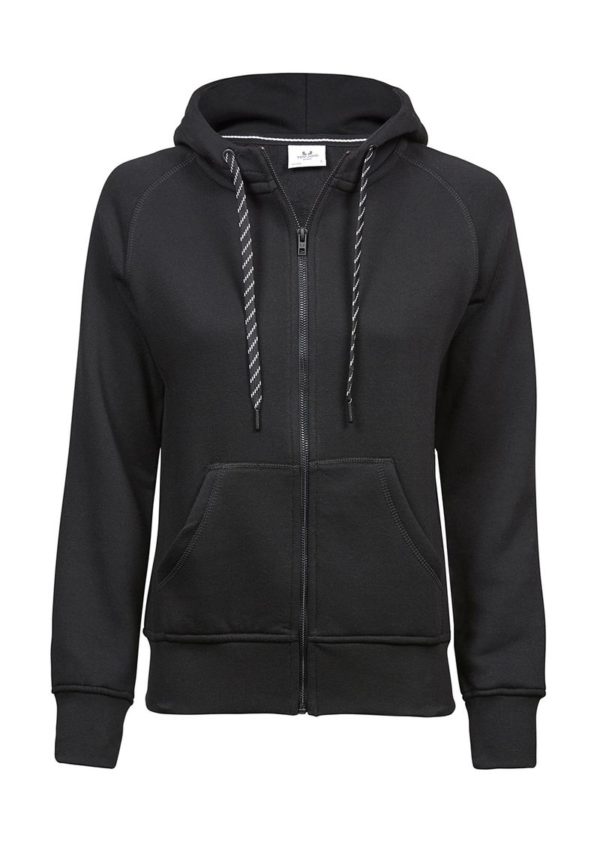 Ladies Fashion Full Zip Hood Kleur Black