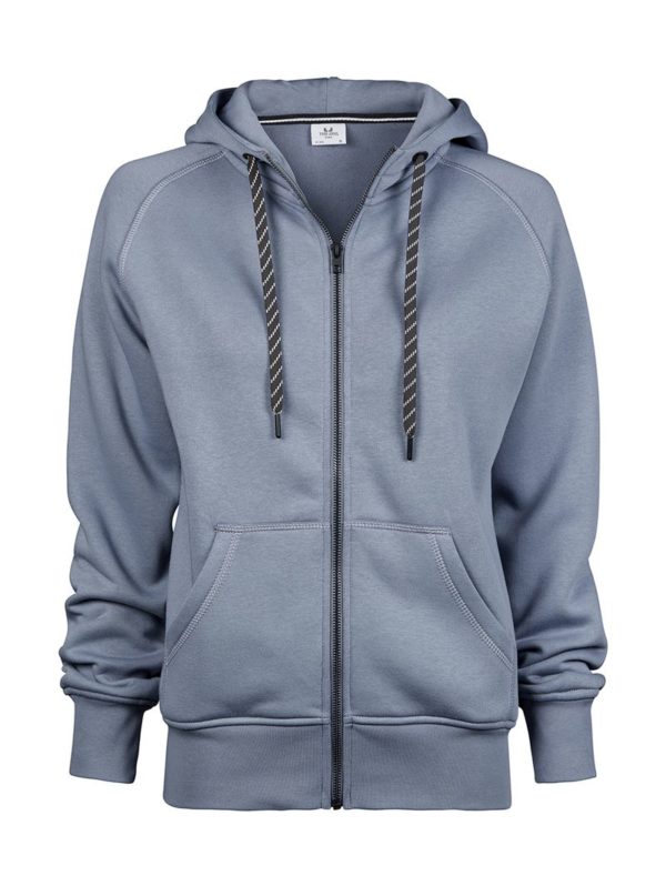 Ladies Fashion Full Zip Hood Kleur Flint Stone