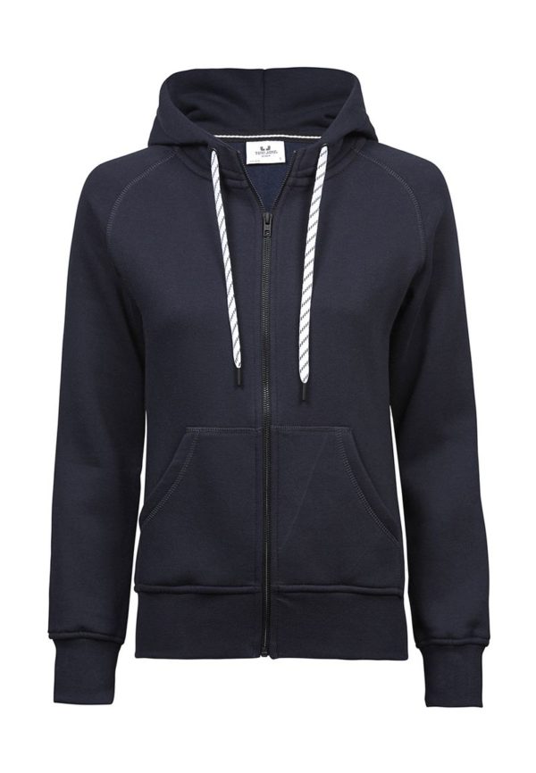 Ladies Fashion Full Zip Hood Kleur Navy