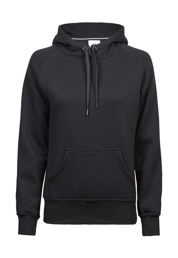 Ladies Hooded Sweat Kleur Black