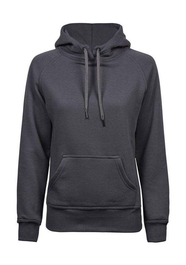 Ladies Hooded Sweat Kleur Dark Grey