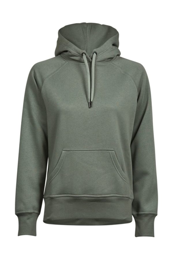 Ladies Hooded Sweat Kleur Leaf Green