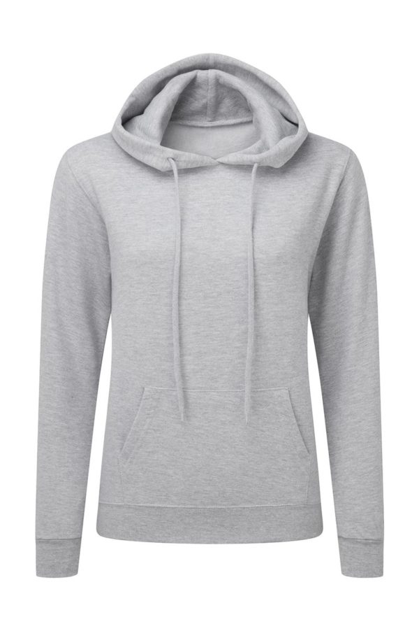 Ladies Hooded Sweatshirt Kleur Light Oxford