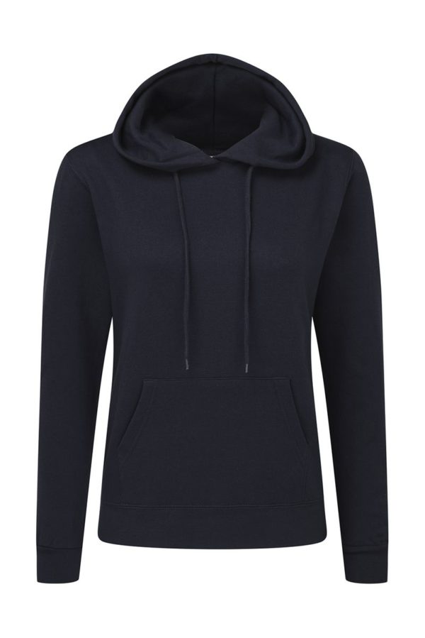 Ladies Hooded Sweatshirt Kleur Navy