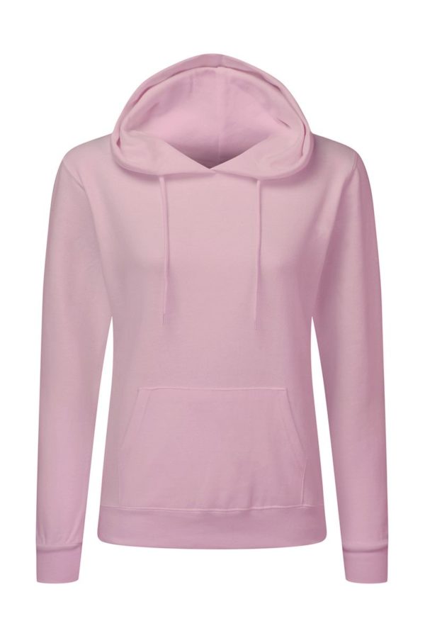 Ladies Hooded Sweatshirt Kleur Pink