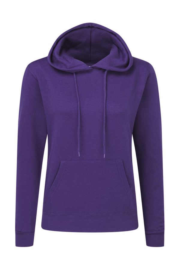 Ladies Hooded Sweatshirt Kleur Purple