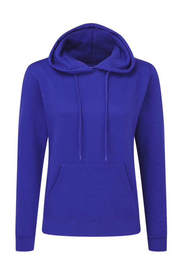 Ladies Hooded Sweatshirt Kleur Royal Blue