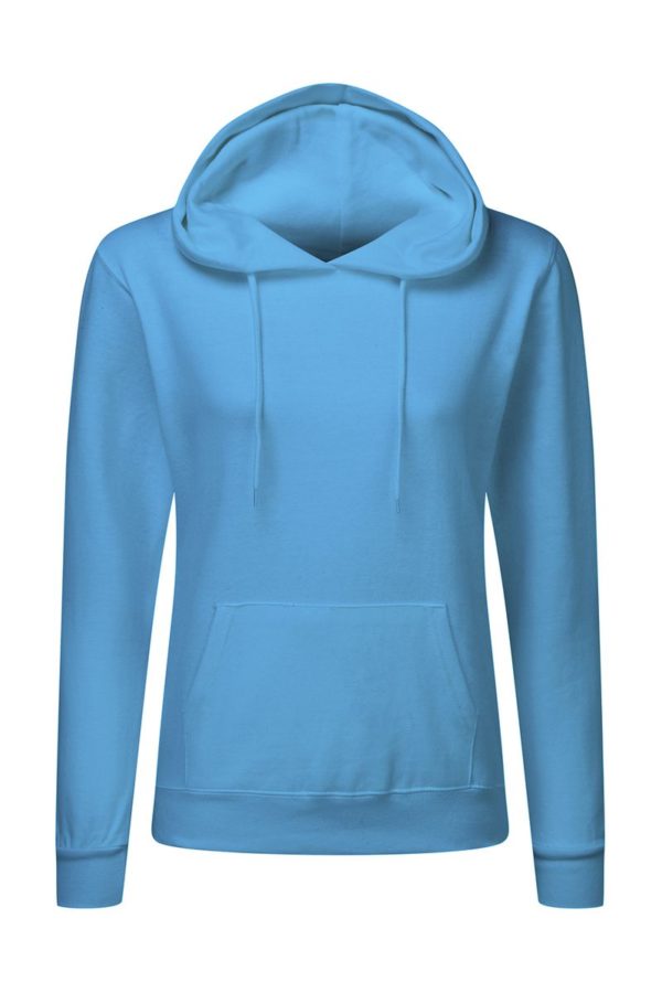 Ladies Hooded Sweatshirt Kleur Turquoise