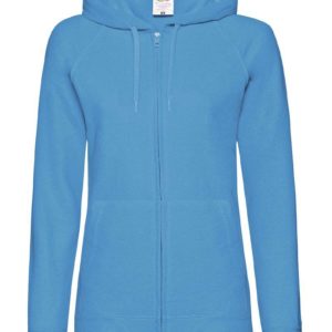 Ladies Lightweight Hooded Sweat Jacket,merk Fruit of the Loom.