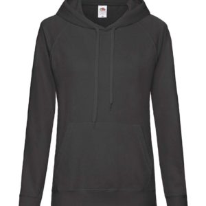 Ladies Lightweight Hooded Sweat,merk Fruit of the Loom.