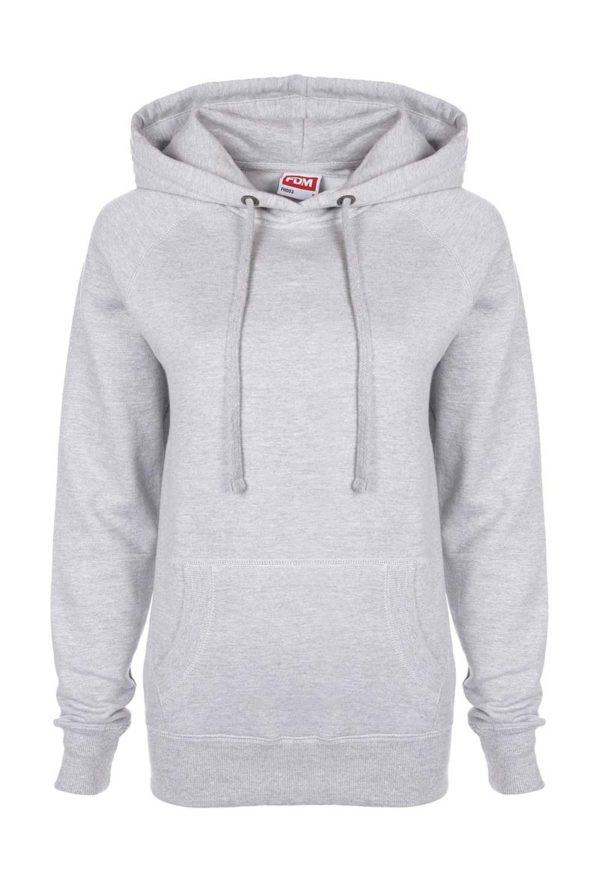 Ladies Raglan Hoodie Kleur Sport Grey