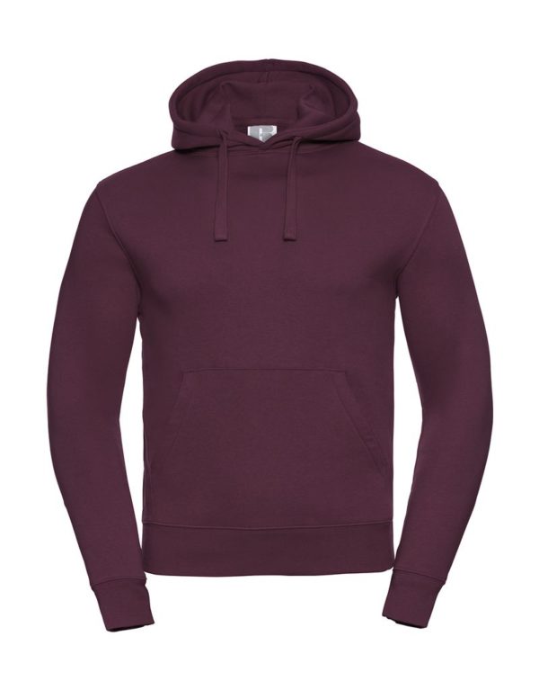 Mens Authentic Hooded Sweat Kleur Burgundy