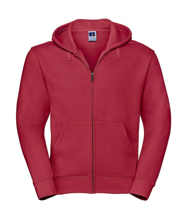 Mens Authentic Zipped Hood Kleur Classic Red