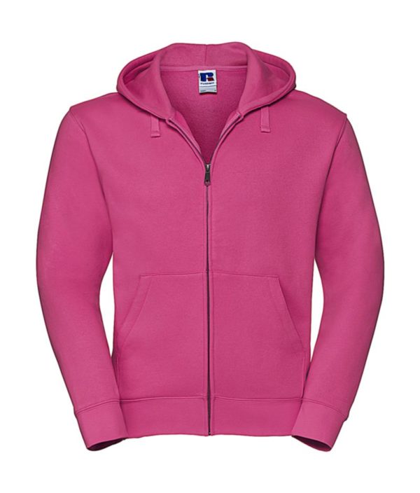 Mens Authentic Zipped Hood Kleur Fuchsia