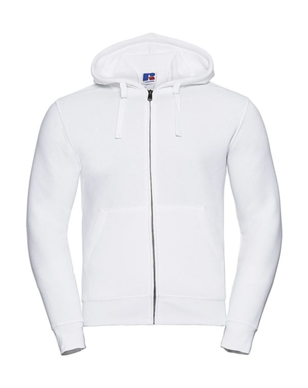 Mens Authentic Zipped Hood Kleur White