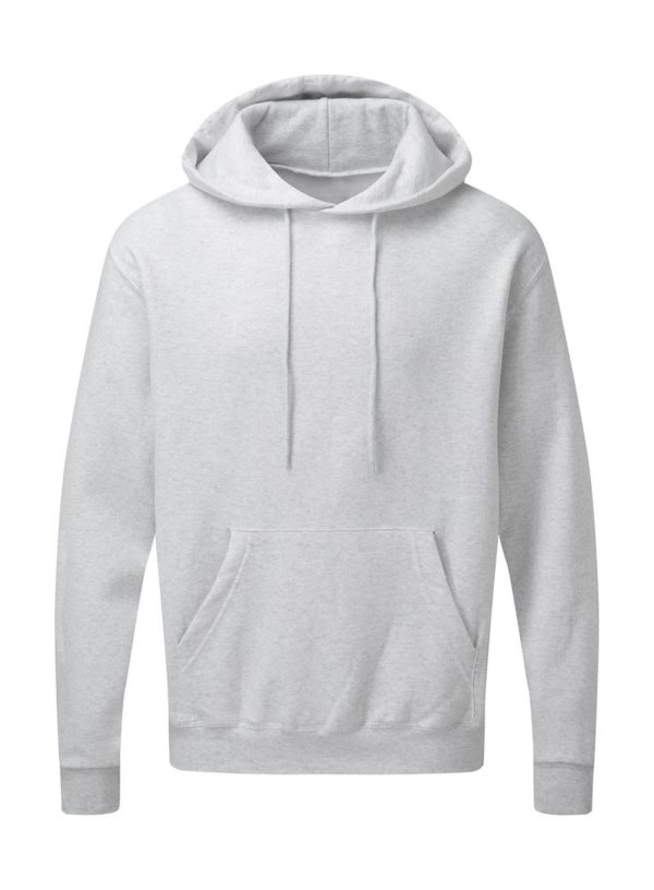 Mens Hooded Sweatshirt Kleur Ash Grey