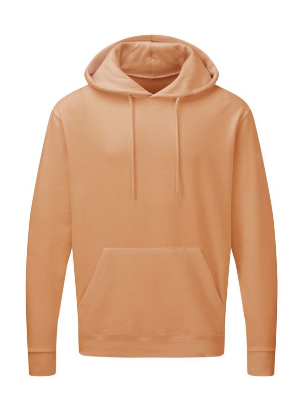 Mens Hooded Sweatshirt Kleur Cantaloupe