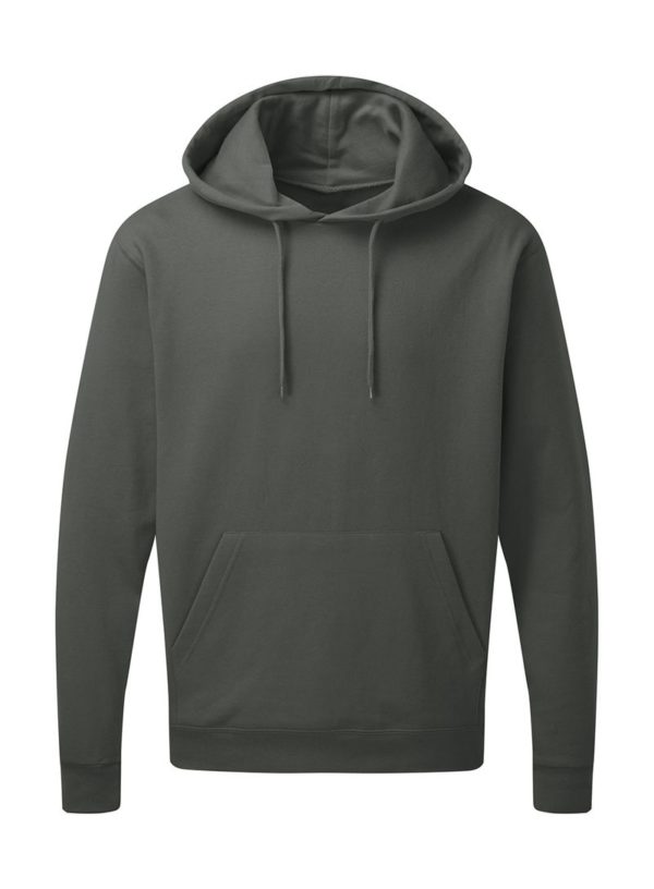 Mens Hooded Sweatshirt Kleur Charcoal