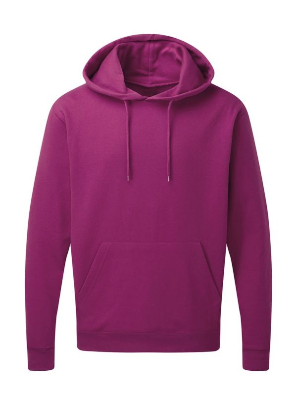 Mens Hooded Sweatshirt Kleur Dark Pink