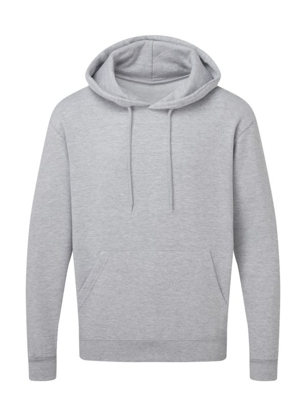 Mens Hooded Sweatshirt Kleur Light Oxford