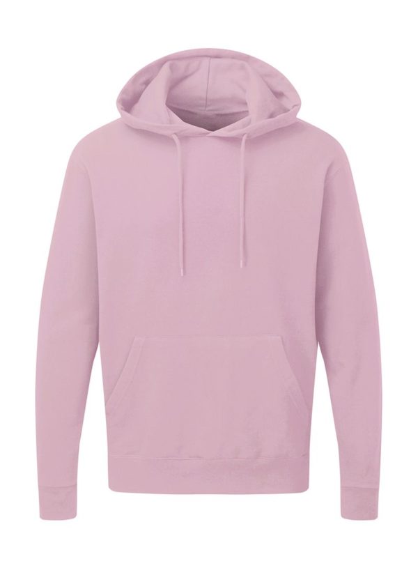 Mens Hooded Sweatshirt Kleur Pink
