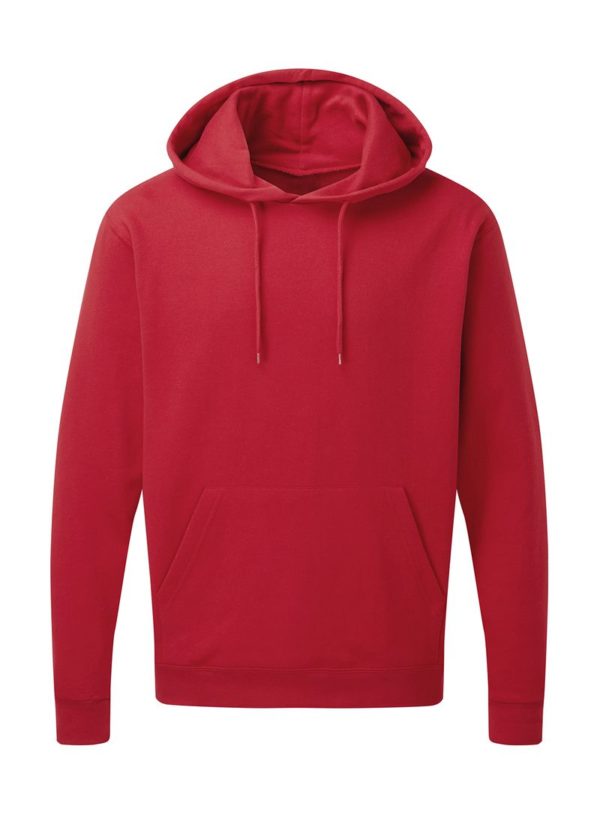 Mens Hooded Sweatshirt Kleur Red