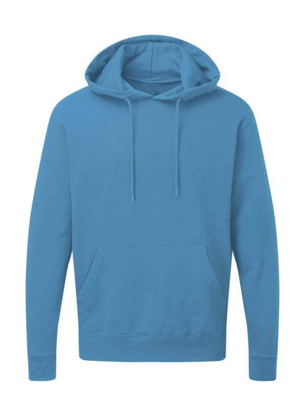 Mens Hooded Sweatshirt Kleur Turquoise