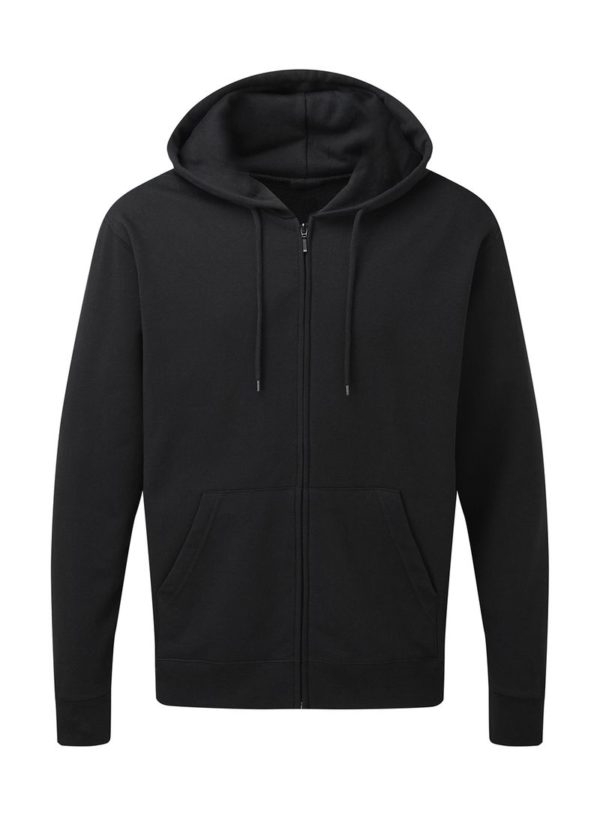 Mens Zip Hood Kleur Black