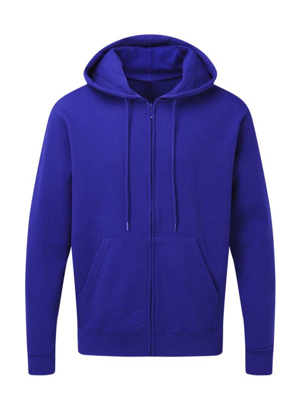 Mens Zip Hood Kleur Royal Blue