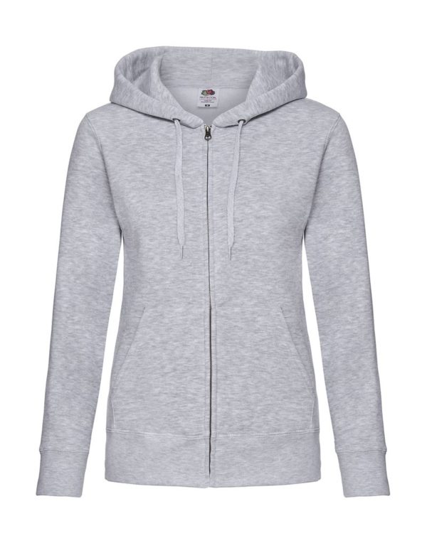 Premium Hooded Sweat Jacket Lady Fit Kleur Heather Grey