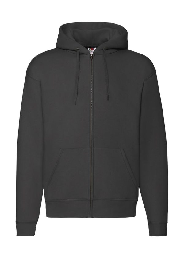 Premium Hooded Zip Sweat Kleur Black