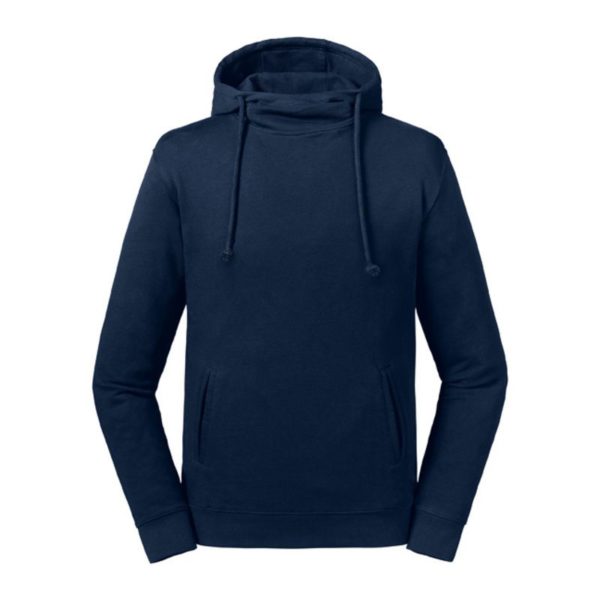 Pure Organic High Collar Hooded Sweat Kleur French Navy