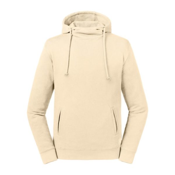 Pure Organic High Collar Hooded Sweat Kleur Natural